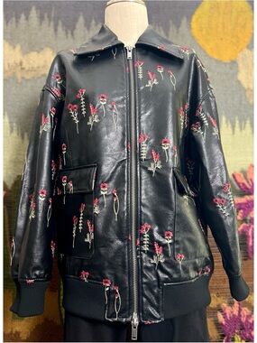 Anthropologie Embroidered Jacket S